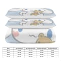 Miniatyrbild 2 av 5: v1425 Cinnamoroll Täcke Set Tjockt Mjukt 3 Delars Sängklädesset Året Runt Täcke med 2 Örngott för Vuxna Kvinnor Flickor Tonåringar Hem Rum Inredning io 135x200cm 53x78in