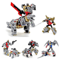 Miniatyrbilde 4 av 5: Bpf Dinoking Dinobot G1 Transformasjon Dinosaurer Actionfigur Leker Modell Grimlock Slag Sludge Snarl Swoop Deformasjon Bil Robot BPF Grimlock no box