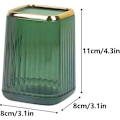 Miniatyrbillede 2 af 2: Makeup børsteholder Akryl Makeup børste opbevaring Organizer Kosmetik Organizer til kommode, badeværelse, soveværelse(Grøn)