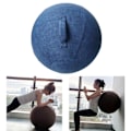 Miniatyrbild 3 av 5: Otwoo Sittsäckstol Överdrag Yogabollar Wrap Skyddsfodral Skydd Mörkblå