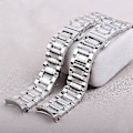 Miniatyrbillede 1 af 5: Rem til Longines L2 L4 Master Series ur med rustfrit stål solidt stik 19 20 21 mm