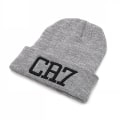 Miniatyrbilde 3 av 5: Cr7 Beanies Strikket Lue Vinter Luer Skullies Bonnet Cristiano Ronaldo Vinter Luer For Menn Kvinner Lue Utendørs Sport Varm Lue 2018 Gray
