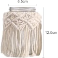 Miniatyrbilde 2 av 4: Lysestake Makrame Girlander, Lykter Dekorative Lys, Beige Boho Dekorasjon Balkong For Lys Og Tørkede Blomster (a) Hs