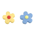 Miniatyrbilde 1 av 5: 2 stk Kabelbeskytter Blomster Kabel Bites Sleeve (blå gul)