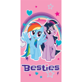Miniatyrbillede 1 af 2: My Little Pony Besties Håndklæde Badehåndklæde 140x70cm multicolor