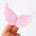 Miniatyrbillede 3 af 4: Plastik Englefjer Til Håndværk, Rosa 12 Stk 80mm