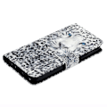 Miniatyrbild 4 av 5: För Motorola Moto G14 5g Plånboksfodral i Läder 3d Mönster Folio Cover Leopard