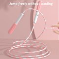 Miniatyrbillede 2 af 5: Blød Perle Springtov, Justerbar Tangle-Free Segmenteret Fitness Springtov til Mænd Kvinder, Børn og Studerende (9 Fod, 280 cm)