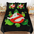 Miniatyrbild 1 av 5: x325 Ghostbusters Påslakan Mikrofiber Sängkläder Set 3D-tryckt Lättviktigt 3-delat Täcke Set, 1 Påslakan och 2 Örngott för Barn Pojke 200x200cm 78x78in