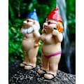 Miniatyrbilde 4 av 5: 2 stk Morsomme Naken Hagegnom, Frekke Hagegnomer Ornamenter Utendørs Uhøflig Hage Statue Tisse Dverg Innendørs Eller Utendørs Plendekorasjoner Nyhet Inte