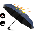 Miniatyrbillede 5 af 5: Paraply Foldbar Paraply Stormproof Op Til 140 Km/t, Vindtæt Storm Foldbar Paraply, Automatisk Ope