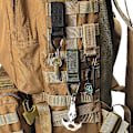 Miniatyrbilde 5 av 5: 4 stk. Hengekarabinerkrok Nylon Vevbånd Trekant Spenne Stroppklips for Ryggsekk ArmyGreen