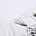 Miniatyrbild 5 av 5: Herr Sweatpants Byxor Mjuka Bekväma Lös Passform Vida Ben Byxor Sport Löpning Jogger Byxor Dragsko med 6 Svart Combat M White