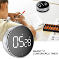 Miniatyrbild 2 av 4: Tyuhe Digital Timer Magnetisk Stor LED-display Volym Justerbar Studenter Studie Rund Köks Nedräkning Matlagning Bakning Timer