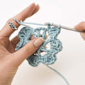 Miniatyrbillede 4 af 6: 3 stk. Justerbar Strikke- og Hækle Ring Strikketilbehør Flettet Påfugl Åben Finger Ring Justerbar Flettet Ring til Hurtigere Strikning