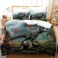 Miniatyrbild 1 av 5: v727 Sängkläder Jurassic Park Sängset Påslakan Mjukt Täcke Örngott Gåva 3-delars Sängset (1 Påslakan + 2 Örngott) y727 135x200cm 53x78in