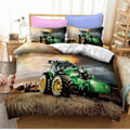 Miniatyrbild 1 av 5: v3429 Sängkläder Monstertruck Kollektion Påslakanset Sänglinne Sängkläder Täcke Örngott Sängkläder IU3429 135x200cm 53x78in