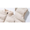 Pikkukuva 4 / 5: Miesten kevyt pakattava untuvatakki, hihaton tikattu takki (2xl, beige)