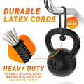 Miniatyrbilde 4 av 7: 50-pakning Bungee-baller, svart snor for presenning, UV-bestandig, med elastisk snor for presenning, presenning, stropper, telt, stenger og tråder BLACK(15CM 6INCH)