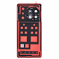Pikkukuva 3 / 5: OnePlus 11R 5G:lle OEM-akkukotelo liima-tarralla + kameran linssin suojus - Musta Multicolor Red