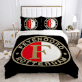 Miniatyrbild 1 av 5: v161 Sängkläder Björnöverdrag Dubbelt Täcke Sängkläder Set Påslakan F-feyenoords fc Överdrag Queen Täcke Set Quilt Örngott Quilt 3-Delars B 135x200cm 53x78in