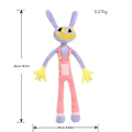 Pikkukuva 3 / 3: He Amazing Digital Circus -pehmolelu, 11,2 tuuman digitaalinen sirkuspehmolelu, Pomni ja Jax -pehmolelut, täytetty eläinhahmolahja lapsille ja faneille A