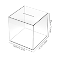 Miniatyrbild 2 av 4: 1 st transparent spargris för vuxna, transparent akryl spargris, sparbössa för pengar och växel för att hjälpa till med budget och spara, oöppningsbar spargrisburk för mynt Cube L