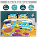 Miniatyrbilde 5 av 5: x80 The Simpsons 3-delt sengesett Varmt og komfortabelt mykt dynetrekk sengesett med 1 dynetrekk og 2 putetrekk for soverom b80 135x200cm 53x78in