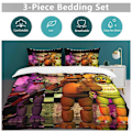 Miniatyrbilde 5 av 5: x254 Five Nights at Freddy's Dynetrekk Mikrofiber Sengetøy Sett 3D Trykt Lettvekt 3-delt Dynesett, 1 Dynetrekk og 2 Putetrekk 240x260cm 94x102in