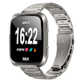 Miniatyrbillede 2 af 5: Metal Urremærke til Fitbit Versa 2 Versa Lite Versa Justerbar Urrem, Titanium