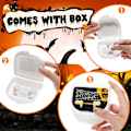 Miniatyrbilde 4 av 6: 4 stk. Retractable Vampire Fangs Kit Teleskopiske Tenner Fangs Braces Falske Gebiss for Cosplay Party Props Halloween Party Fangs (4 stk. Normal)