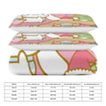 Miniatyrbild 2 av 5: v1326 Cinnamoroll Täcke Set Tjockt Mjukt 3 Delars Sängklädesset Året Runt Täcke med 2 Örngott för Vuxna Kvinnor Flickor Tonåringar Hem Rum Inredning io 135x200cm 53x78in