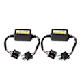 Miniatyrbillede 1 af 5: 2 stk. H4 LED-bilpærer Canbus-fejlfri modstand forlygte advarsel anti-flimmer