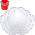 Miniatyrbillede 1 af 5: 25 stk. 5 gallon elastiske top maling siposer hvide fine mesh pose maling filterpose til hydroponisk