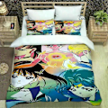 Miniatyrbild 1 av 5: v219 Sängkläder Tecknad S-Sailor Moon Sängkläder Utsökta sängtillbehör set påslakan säng täcke set sängkläder lyx födelsedagspresent 3-delars B 135x200cm 53x78in