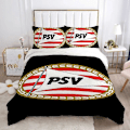 Miniatyrbild 1 av 5: v441 Sängkläder Björnöverdrag Dubbelt Täcke Sängkläder Set Påslakan PSV E-eindhovens FC Överdrag Queen Täcke Set Quilt Örngott Klubb 3-Delar 135x200cm 53x78in