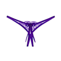 Miniatyrbild 1 av 5: Sexiga Kvinnor Sömlösa Trosor Pärlor Lingerie Tanga Sekvenser Damunderkläder Broderi Fjäril Sex Transparent Erotisk Lingerie Purple One Size