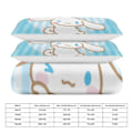 Miniatyrbild 2 av 5: v1429 Cinnamoroll Täcke Set Tjockt Mjukt 3 Delars Sängklädesset Året Runt Täcke med 2 Örngott för Vuxna Kvinnor Flickor Tonåringar Hem Rum Inredning io 240x260cm 94x102in