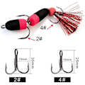 Miniatyrbilde 4 av 4: FISHKING Myk Fiskeagn Myk Kunstig Agn med Trippelkrok Bass Fisketilbehør - Multicolor 009