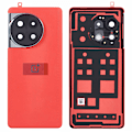 Pikkukuva 1 / 5: OnePlus 11R 5G:lle OEM-akkukotelo liima-tarralla + kameran linssin suojus - Musta Multicolor Red
