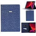 Miniatyrbillede 1 af 5: Gebei Parallel Lines Læder Auto Wake Sleep Tablet Etui Til Ipad 10.2 (2021)/(2020)/(2019) - Blue
