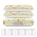 Miniatyrbilde 2 av 5: c2 Pompompurin Dynetrekksett 3-Dels Sengesett Mykt Varmt Og Komfortabelt Mykt Sengesett med 1 Dynetrekk Og 2 Putetrekk for Soverom Hele Året 135x200cm 53x78in