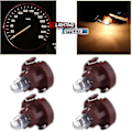Miniatyrbild 2 av 5: 4-pack med ersättningslampor för instrumentbräda, AC-instrumentpanel, instrumentbräda, instrumentbrädeslampor, varmvit T3 Neo Wedge halogenlampa 12V