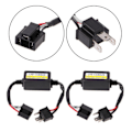 Miniatyrbillede 2 af 5: 2 stk. H4 LED-bilpærer Canbus-fejlfri modstand forlygte advarsel anti-flimmer