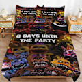 Miniatyrbild 1 av 5: x577 Five Nights at Freddy's Påslakan Mikrofiber Sängkläder Set 3D-tryckt Lättviktigt 3-delat Täcke Set, 1 Påslakan och 2 Örngott 135x200cm 53x78in