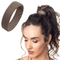 Miniatyrbilde 1 av 4: Foldbar En Bred Pony Band Klips Bred Pony Hårbånd Silikon Hårstrik Coffee