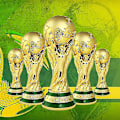 Miniatyrbillede 4 af 5: VM Fodboldtrofæ Resin Replika Trofæ Model Fodbold Fan Souvenir Gave -wf 13CM