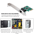 Miniatyrbillede 4 af 5: Pci-e One Port Desktop Realtek Rtl8111e Netværkskort 10/100/1000mbps Gigabit Ethernet