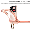 Pikkukuva 4 / 5: Magneettinen Magsafe-kotelo, yhteensopiva Samsung Galaxy Z Flip 4:n kanssa, läpinäkyvä Tpu-kotelo, jossa rengaskiinnike ja sarana Clear For Galaxy Z Flip 4
