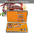 Miniatyrbild 2 av 5: Hummerkrackare, 8 st skaldjurskrackare hummerkrackare verktyg i rostfritt stål skaldjursklo verktyg set present hummerkrackare